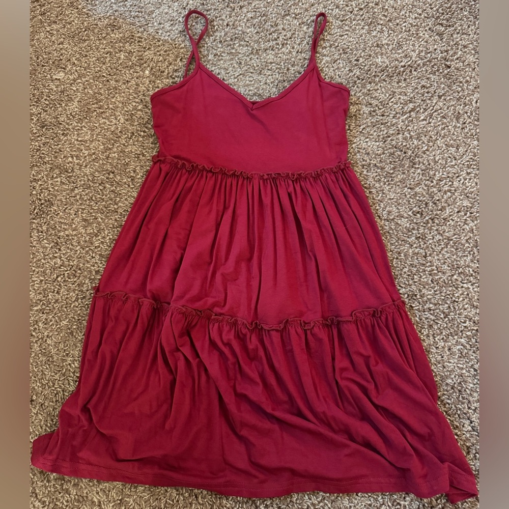 SHEIN Red Spaghetti Strap Dress